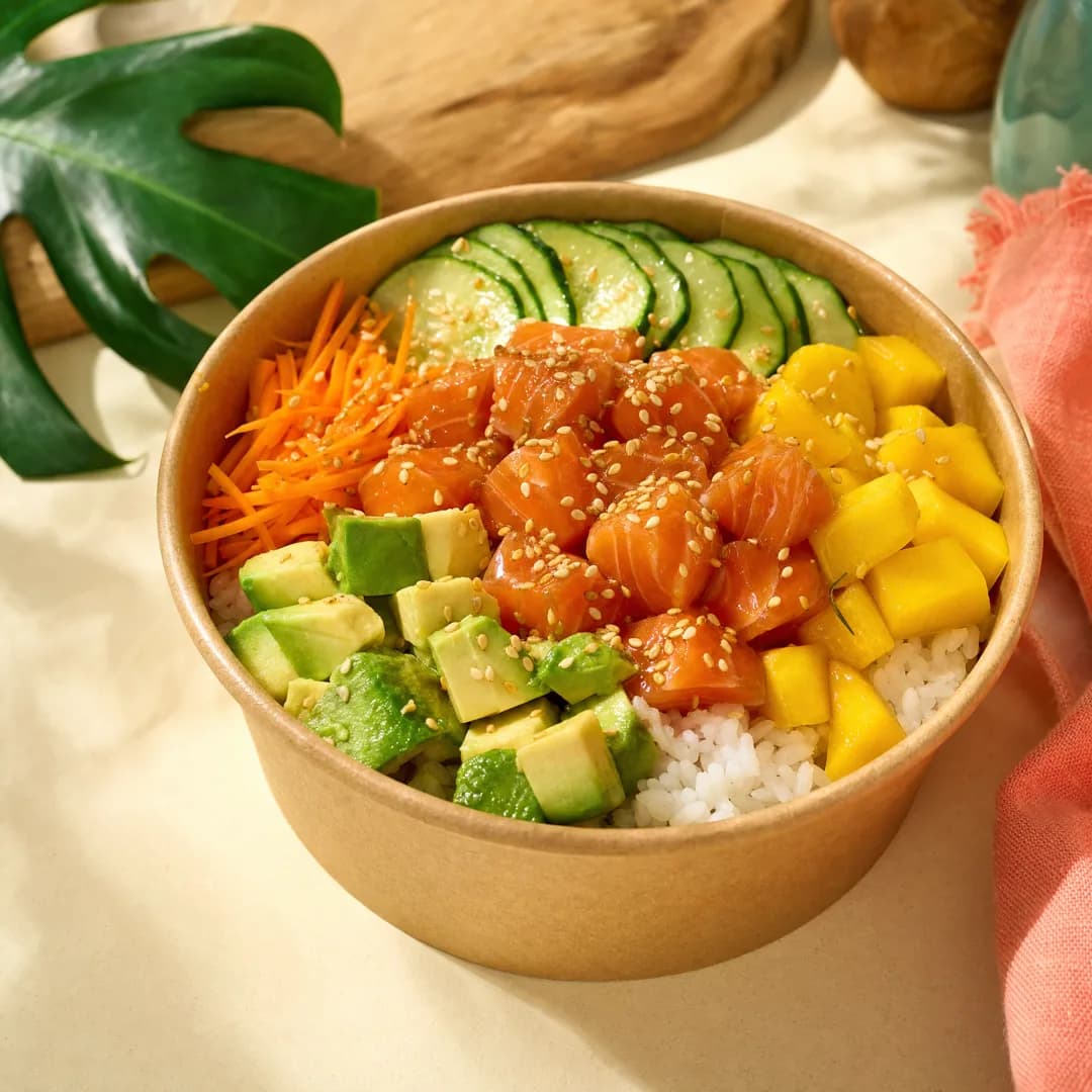 Poke bowl Cayenne Chill saumon - Sunshine Lili food truck Cayenne